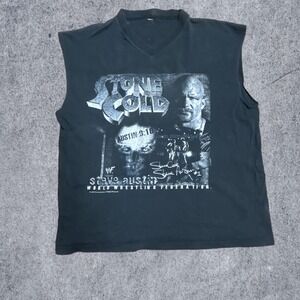 Vintage WWE WWF Stone Cold Steeve Austin XRay Sleeveless Shirt XL